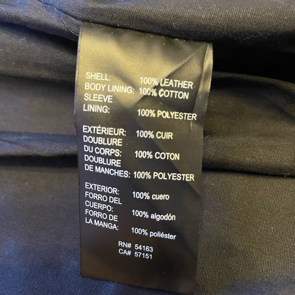 COPY - Men’s Karl Lagerfeld Motorcross Jacket 100% Genuine Leather New (Dead St… - Picture 14 of 15